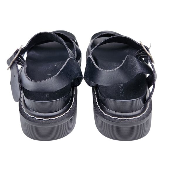 Madden Girl Daze Lug-Sole Platform Black Sandals Women's Size 8 - Picture 6 of 8